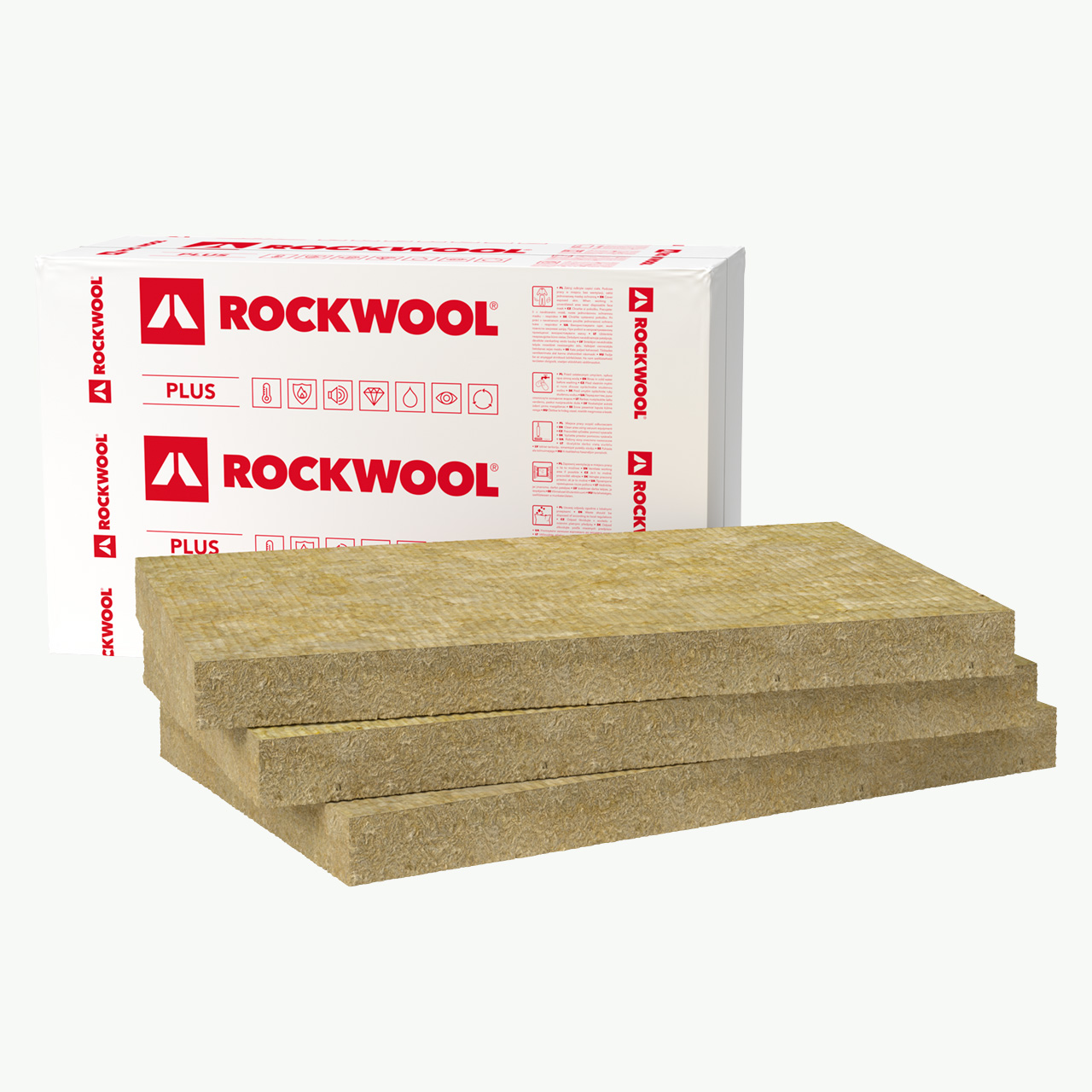 Rockwool Rockmin Plus 0,37 / 75 mm - rock wool board