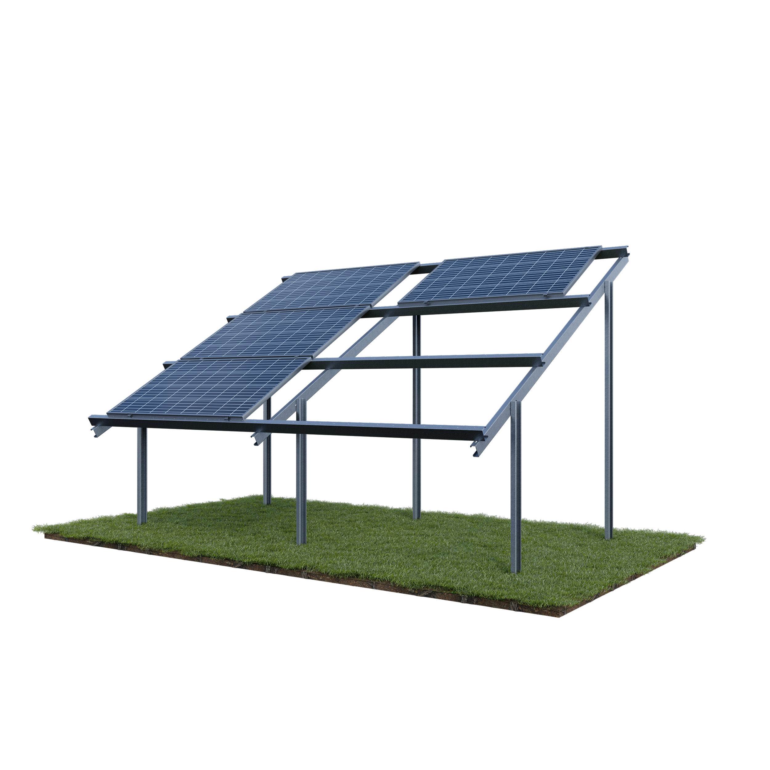 DH3BF Free-standing solar construction